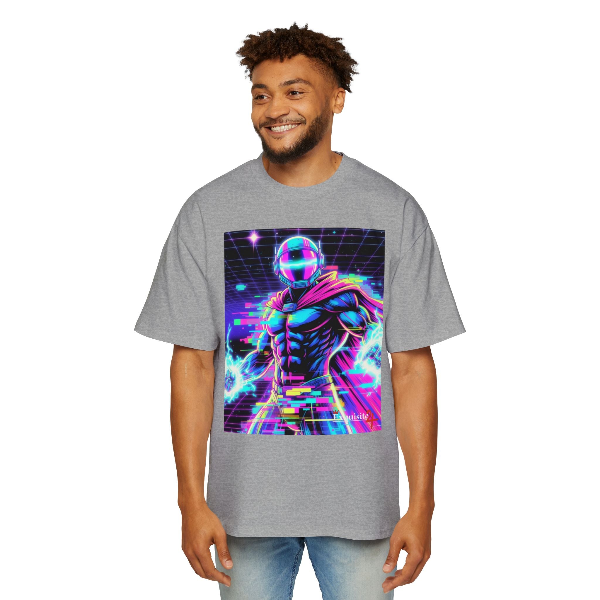 Graphic Tee — Retro Cyberhero Oversized Tee