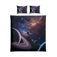 Galaxy Planets Cotton Duvet Cover Set