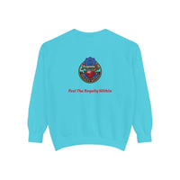 Exquisite 'Feel The Royalty Within' Sweatshirt — Crown Emblem Garment-Dyed Crewneck