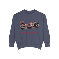 Exquisite 'Feel The Royalty Within' Sweatshirt — Crown Emblem Garment-Dyed Crewneck