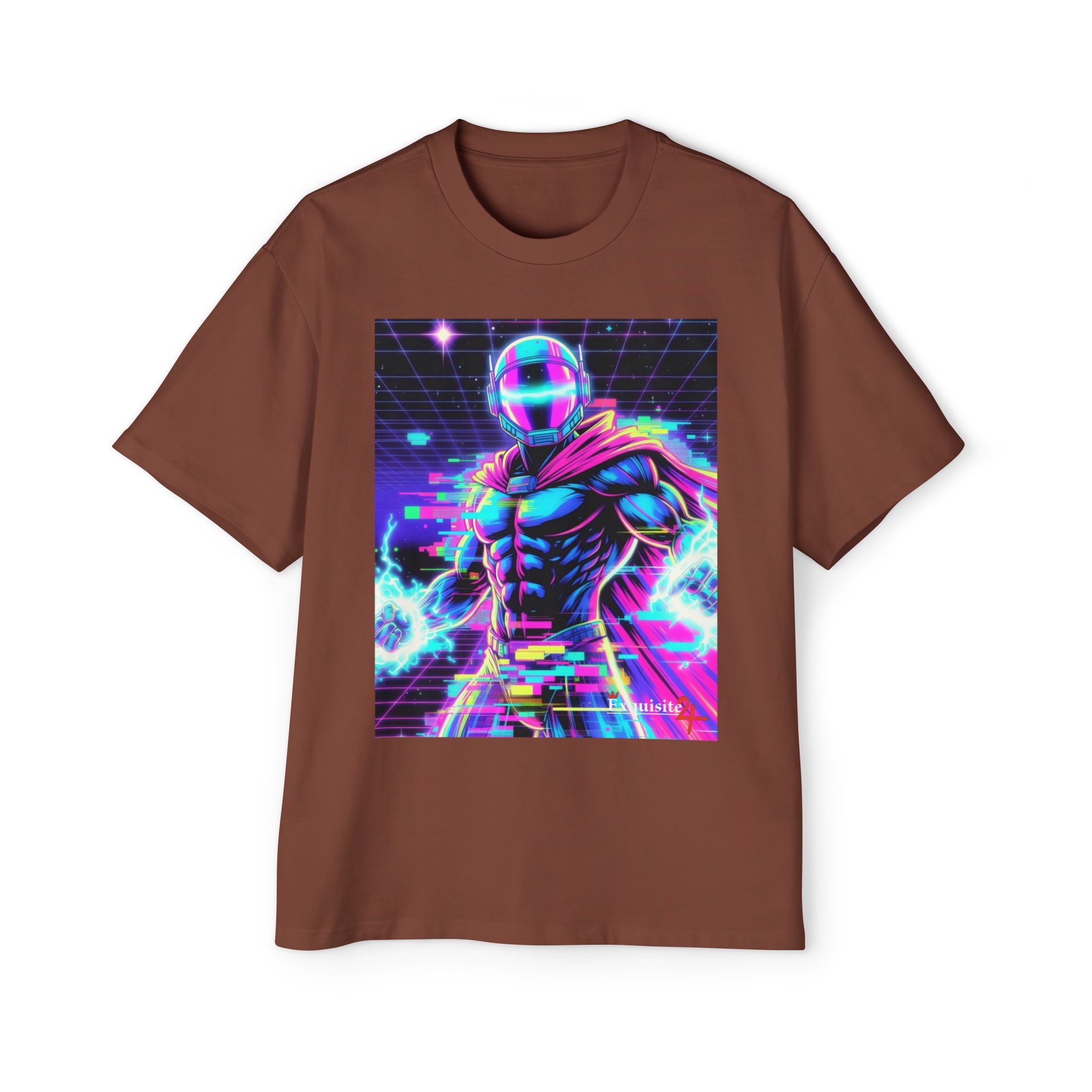 Graphic Tee — Retro Cyberhero Oversized Tee