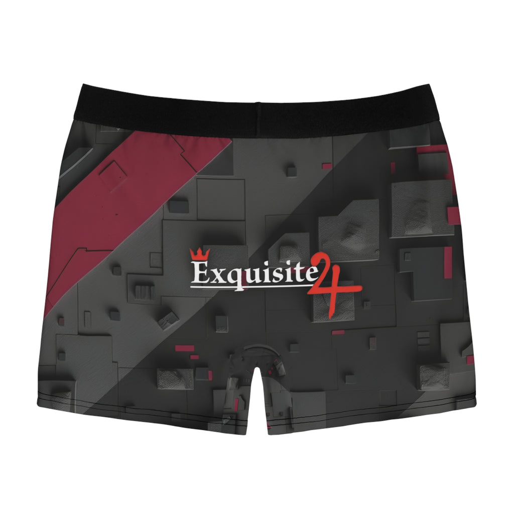Exquisite 24 Geo Logo Boxer Briefs — Men's Patterned All-Over-Print Underwear