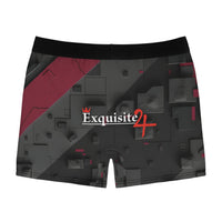 Exquisite 24 Geo Logo Boxer Briefs — Men's Patterned All-Over-Print Underwear