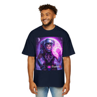 Astronaut Warrior Tee — Neon Space Mage Graphic T-Shirt