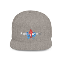 'Royalty Within' Embroidered Flat Bill Snapback Cap