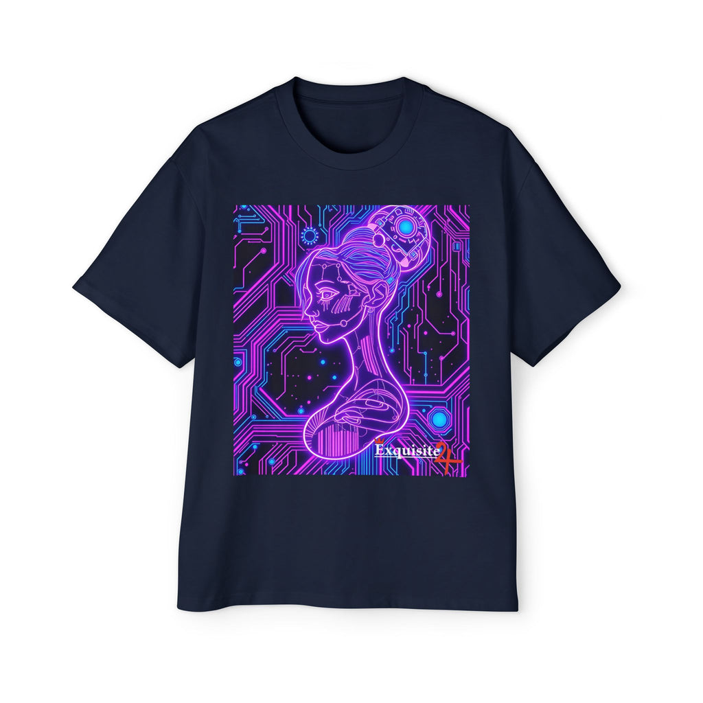 Cyberpunk Goddess Graphic Tee Oversized Men's T-Shirt