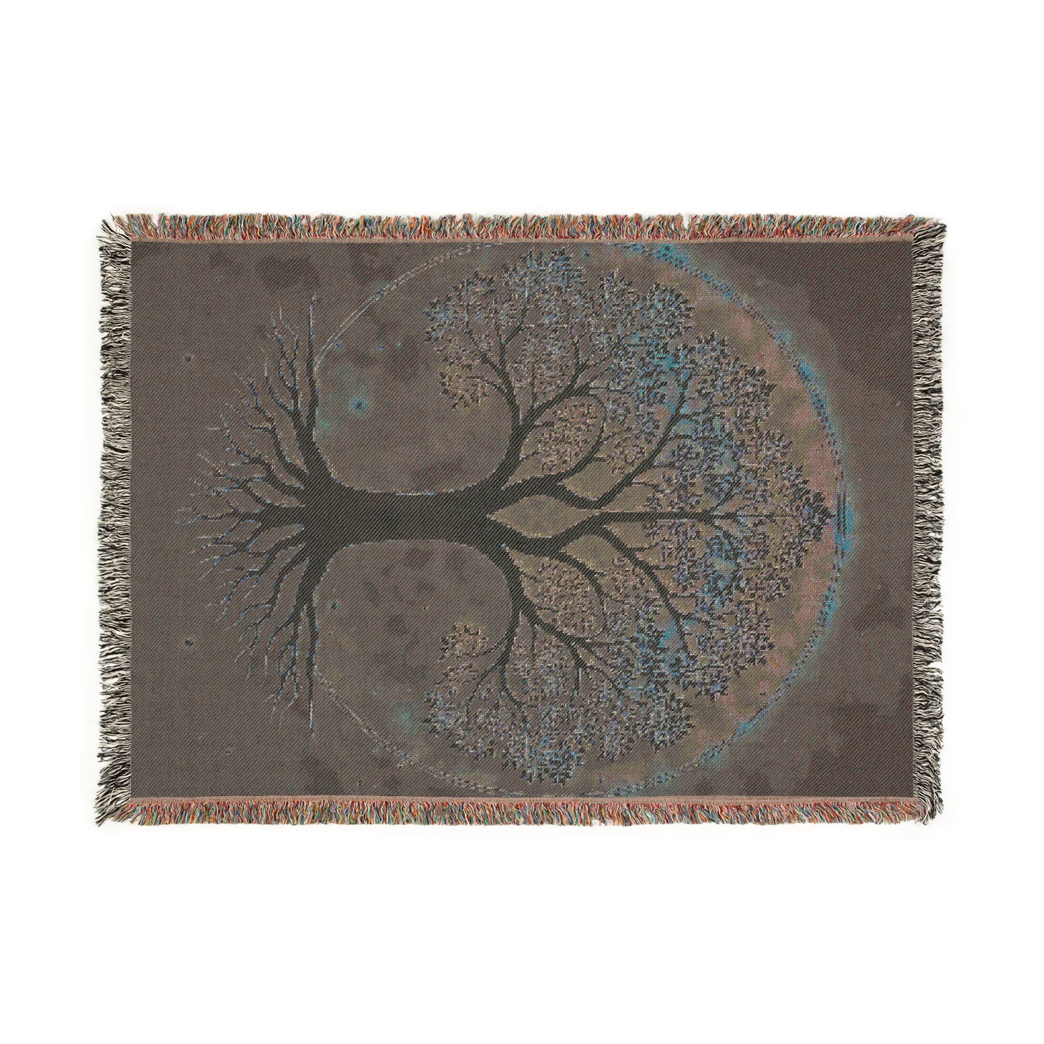 Tree of Life Woven Blanket