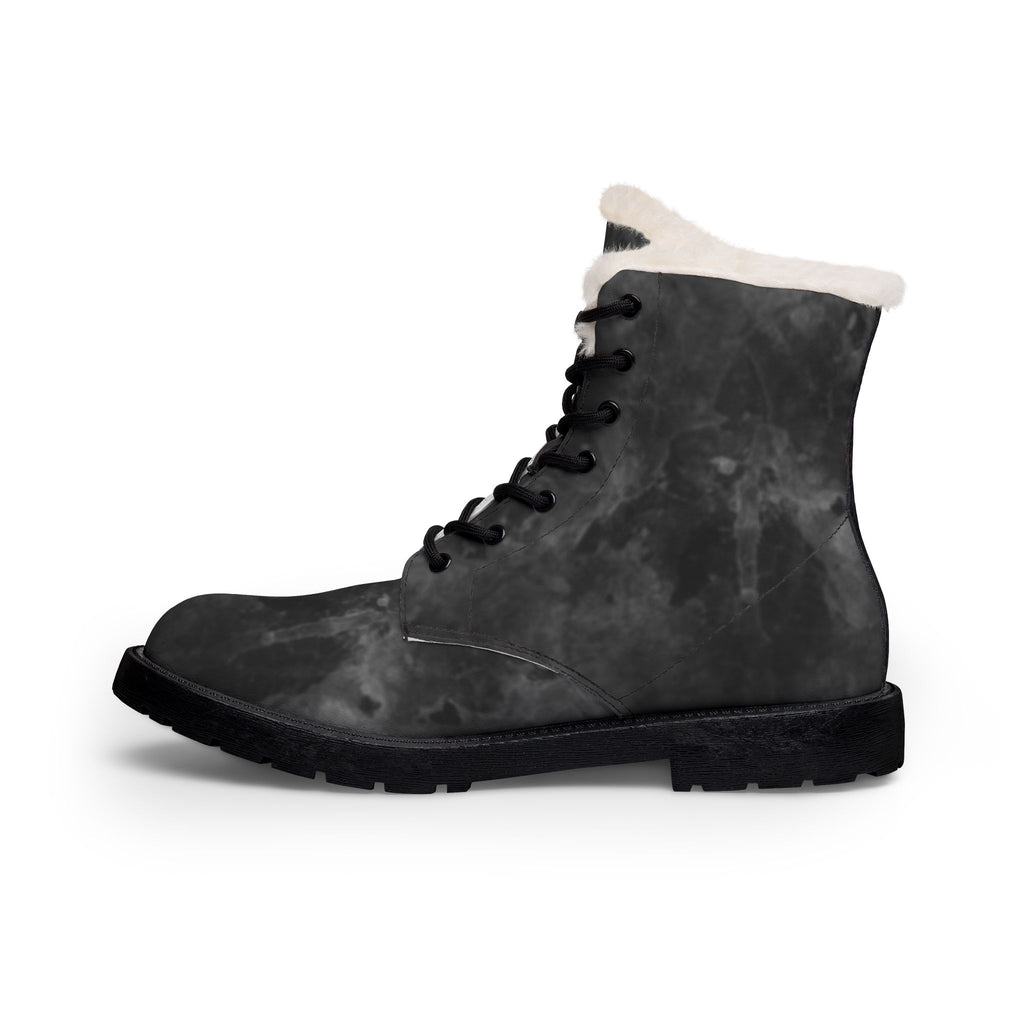 Women's Fur-Lined Leather Ankle Boots