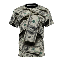 All-Over Money Print Tee — Cash Pattern Graphic Shirt