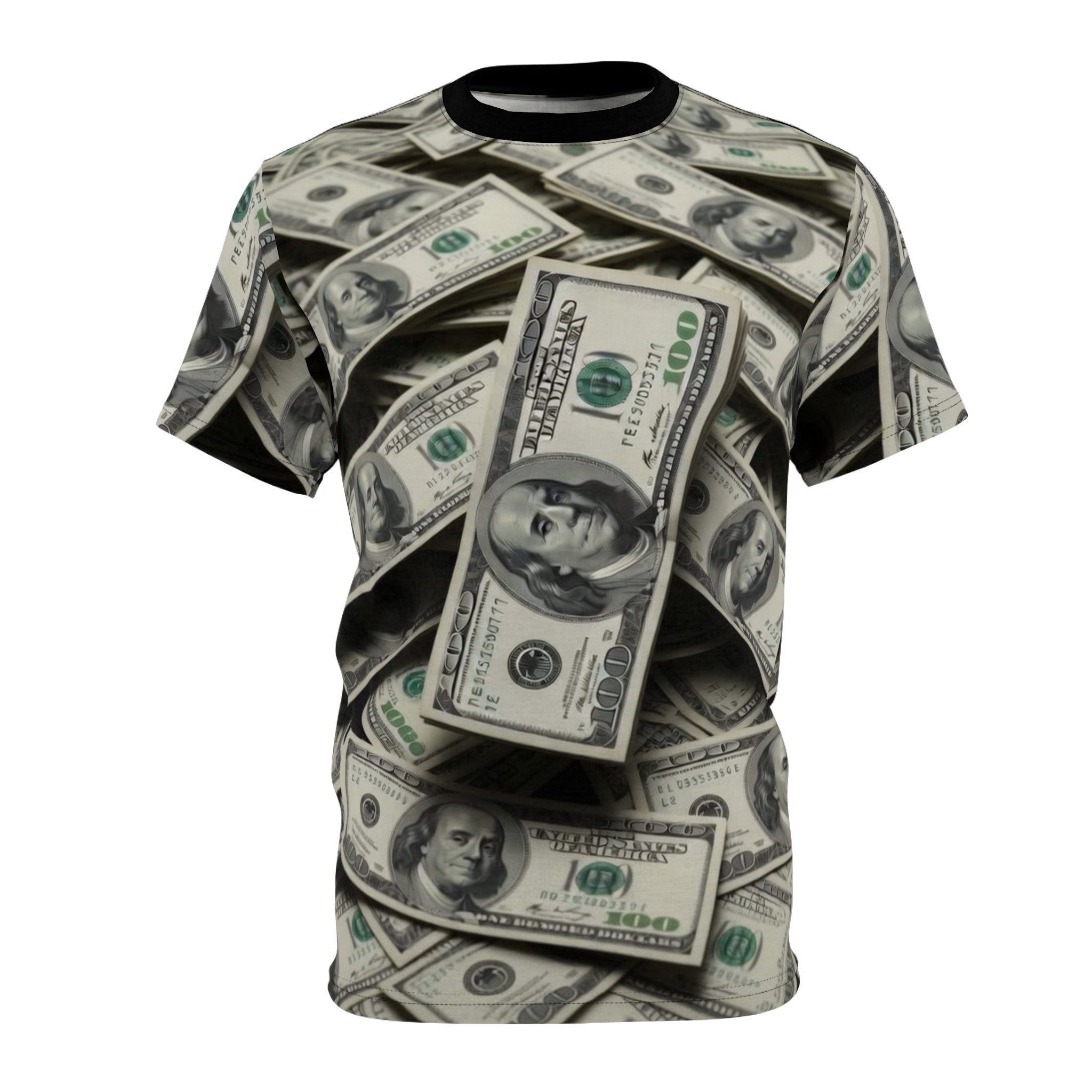 All-Over Money Print Tee — Cash Pattern Graphic Shirt