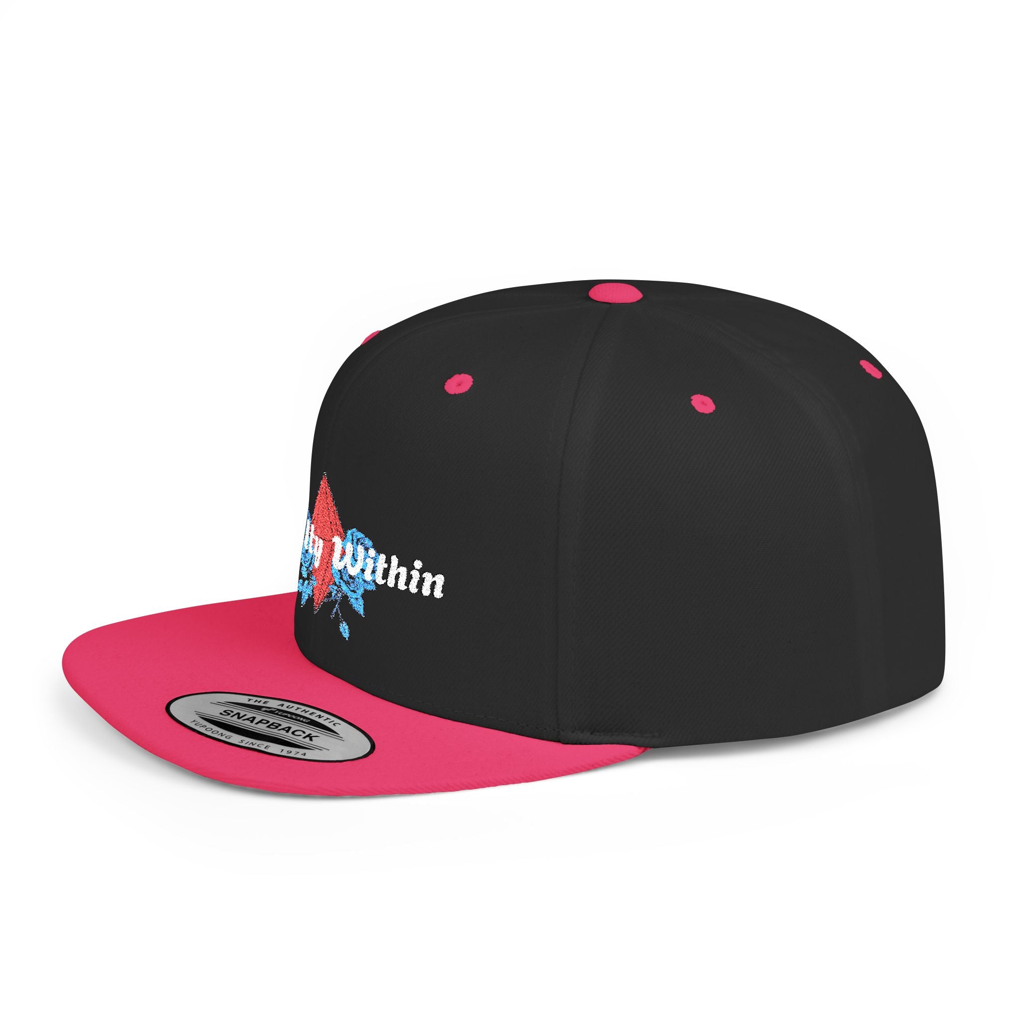 'Royalty Within' Embroidered Flat Bill Snapback Cap