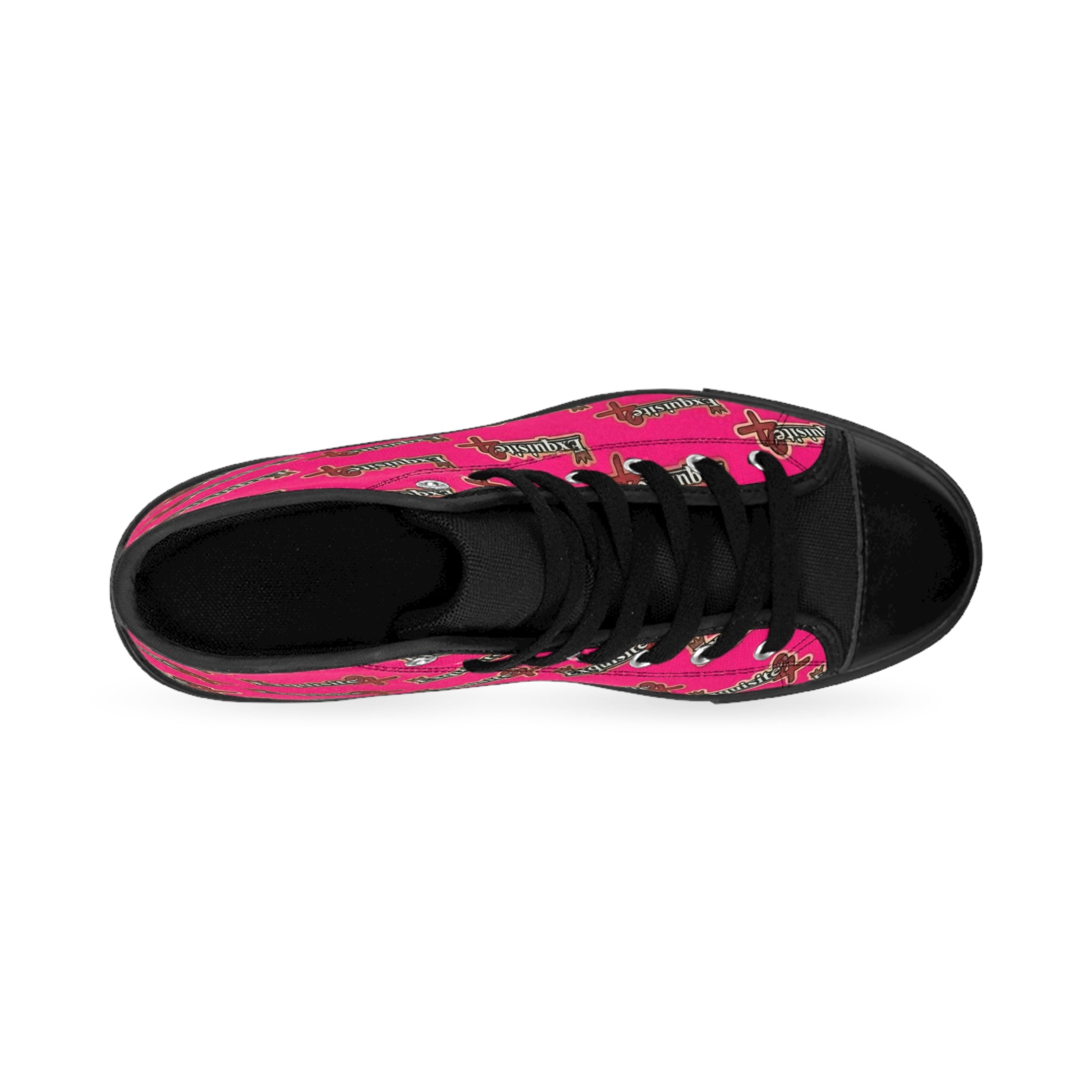 Pink 'Exquisite 24’ High-Top Sneakers — Women's Patterned Classic Shoes