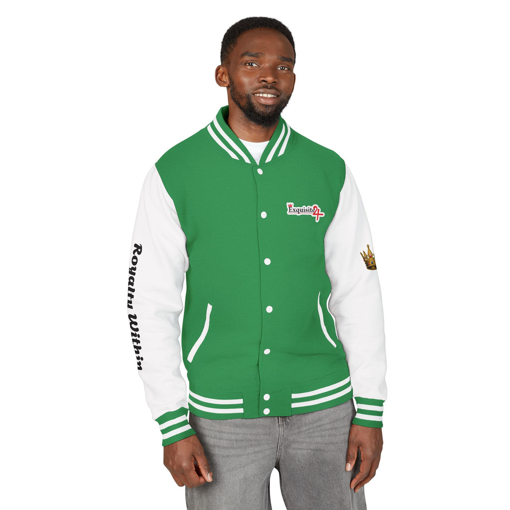 Exquisite 24 Royalty Within Emblem Varsity Jacket