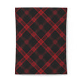 Red & Black Plaid Cotton Duvet Cover