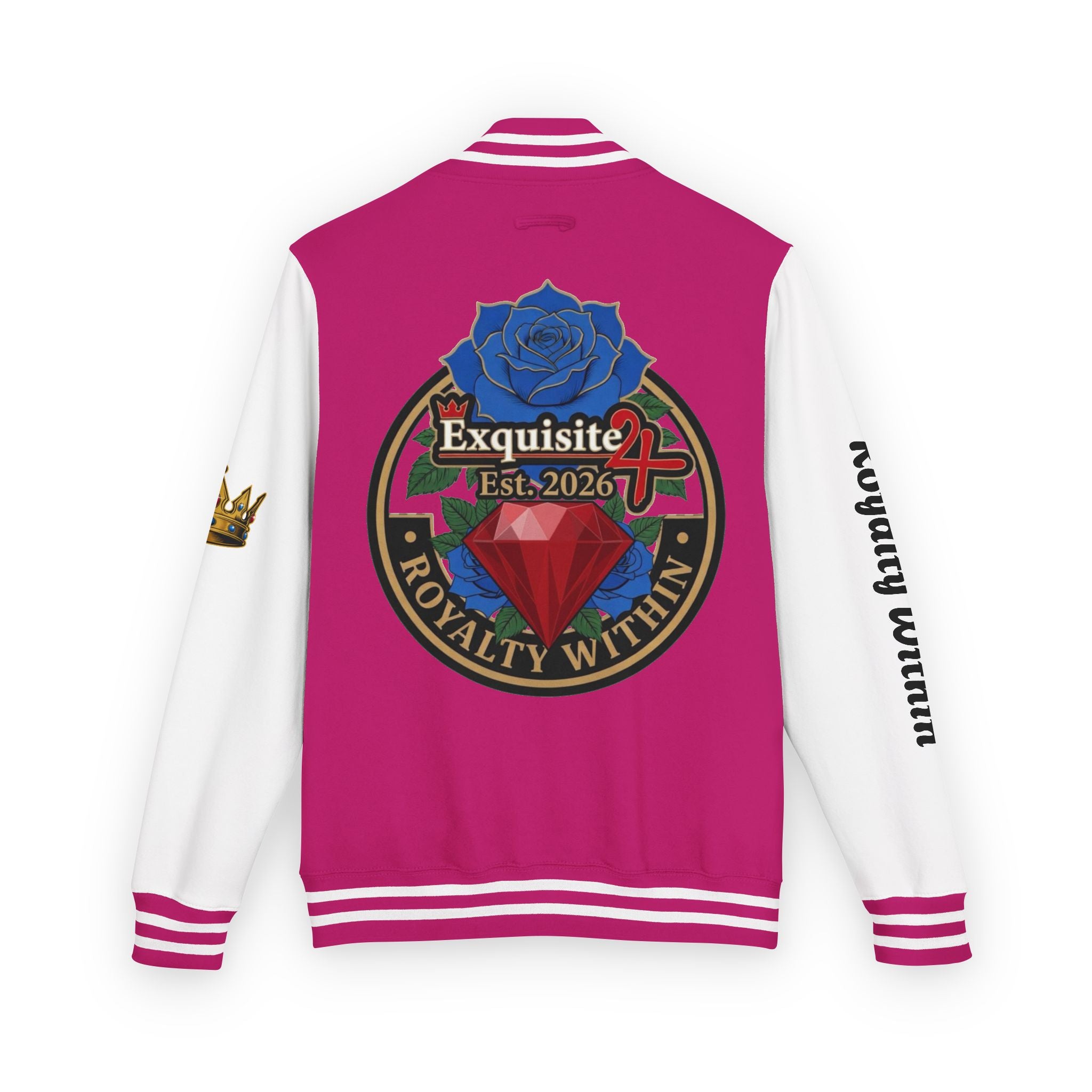 Exquisite 24 Royalty Within Emblem Varsity Jacket
