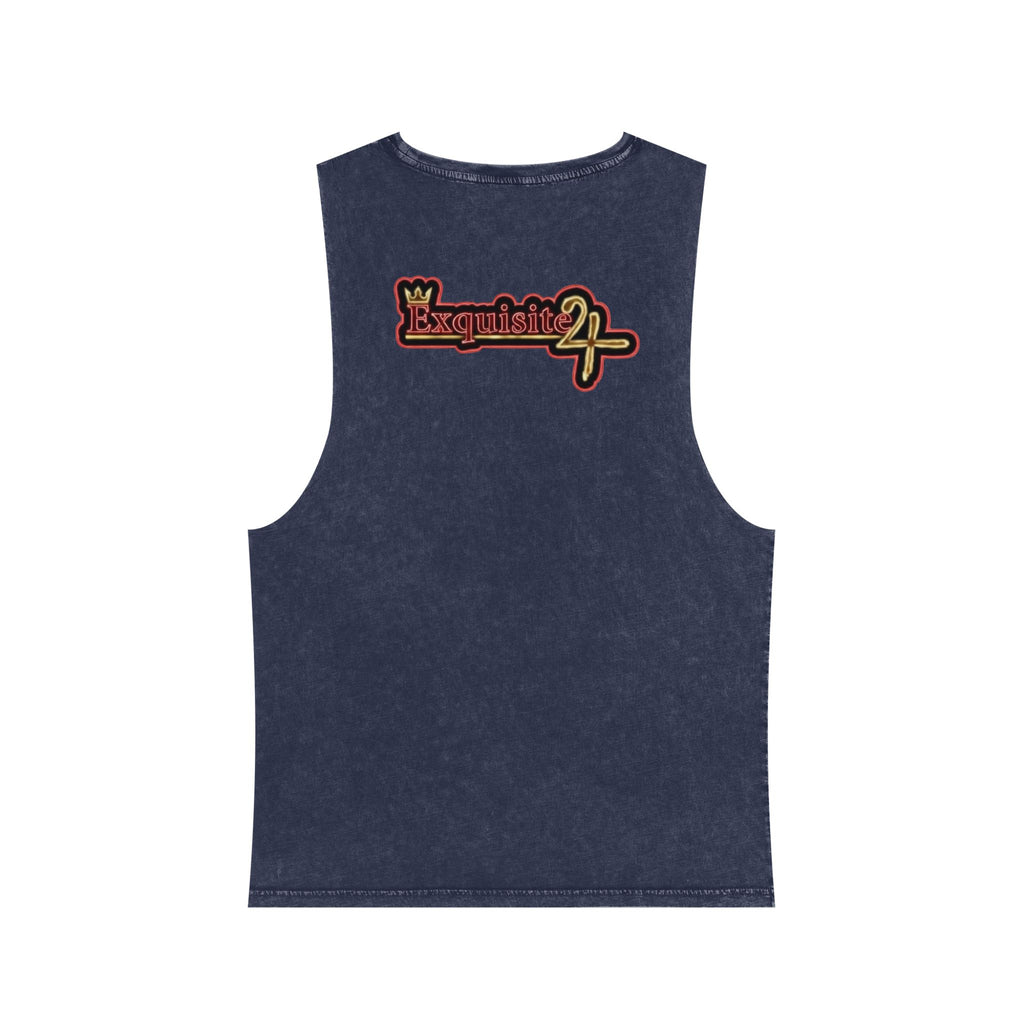 Pineapple Print Stonewash Tank Top