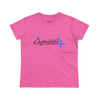 Cursive Exquisite 24 Blue Accent Logo Women's Graphic Tee