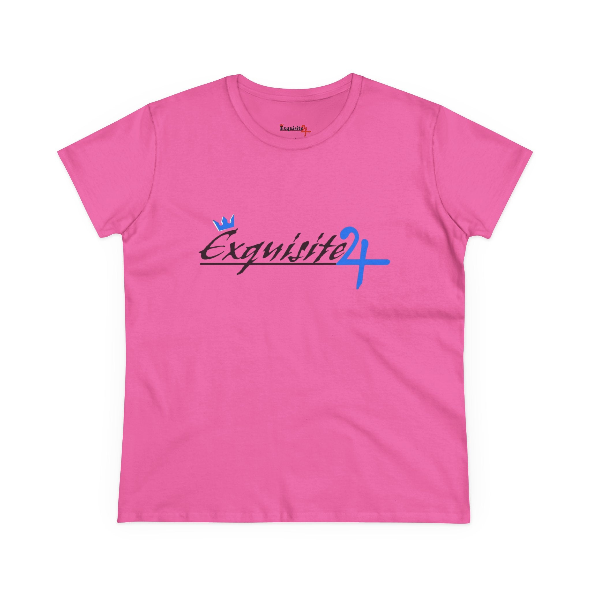Cursive Exquisite 24 Blue Accent Logo Women's Graphic Tee
