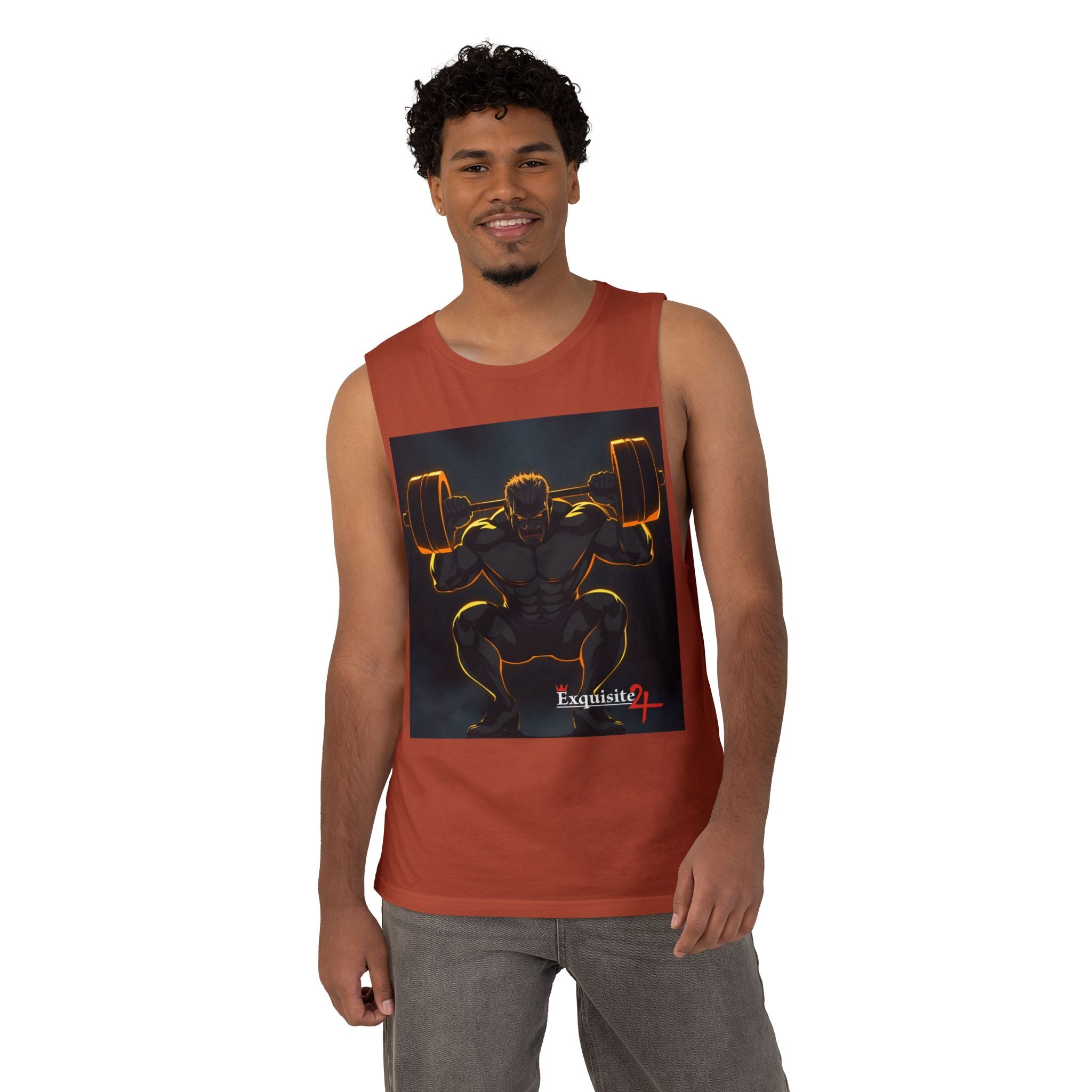 'Champions Are Made in the Gym' Weightlifting Graphic Tank