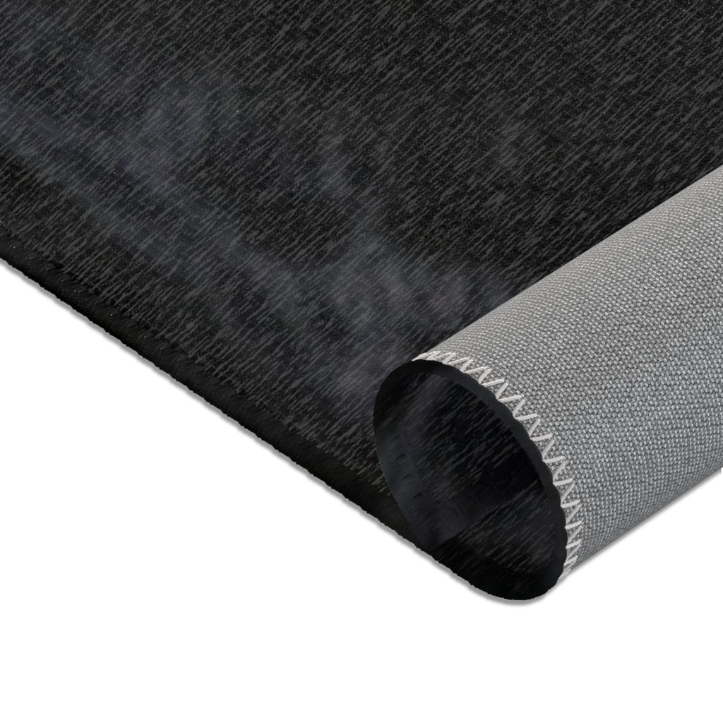 Black Panther Area Rug — Realistic Panther Face Decorative Accent Rug