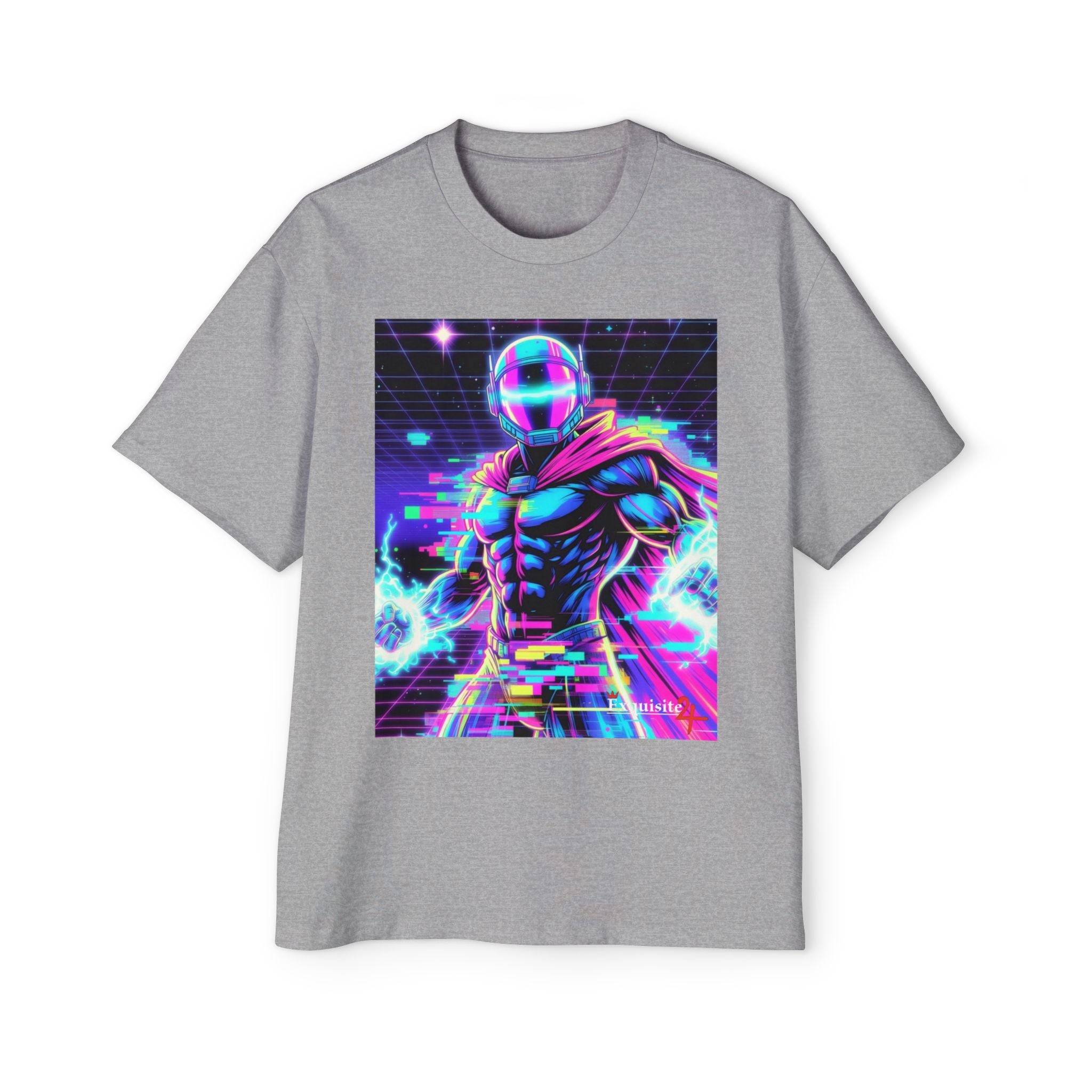 Graphic Tee — Retro Cyberhero Oversized Tee