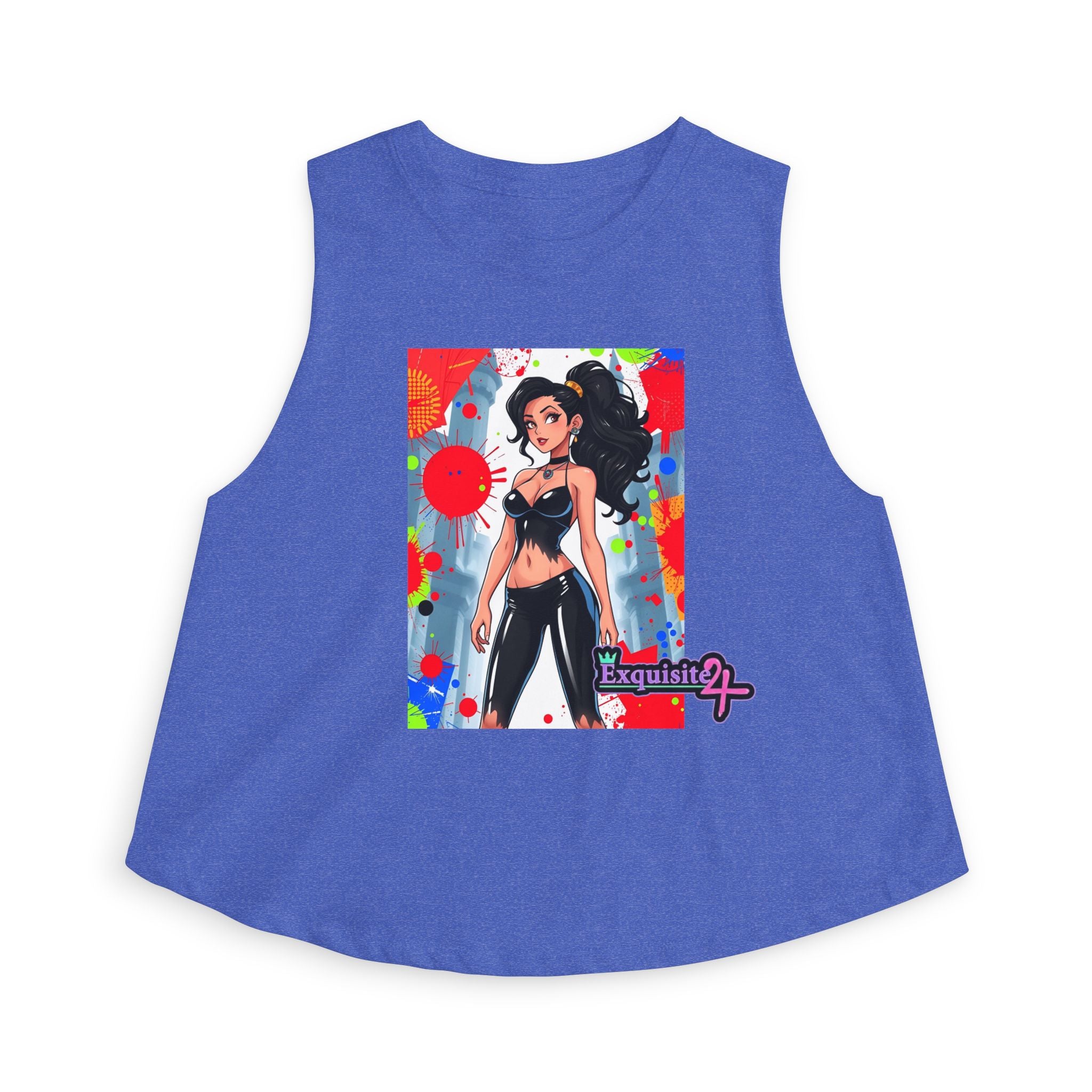 Anime Streetwear Crop Top — Bold Pop Art Girl Graphic
