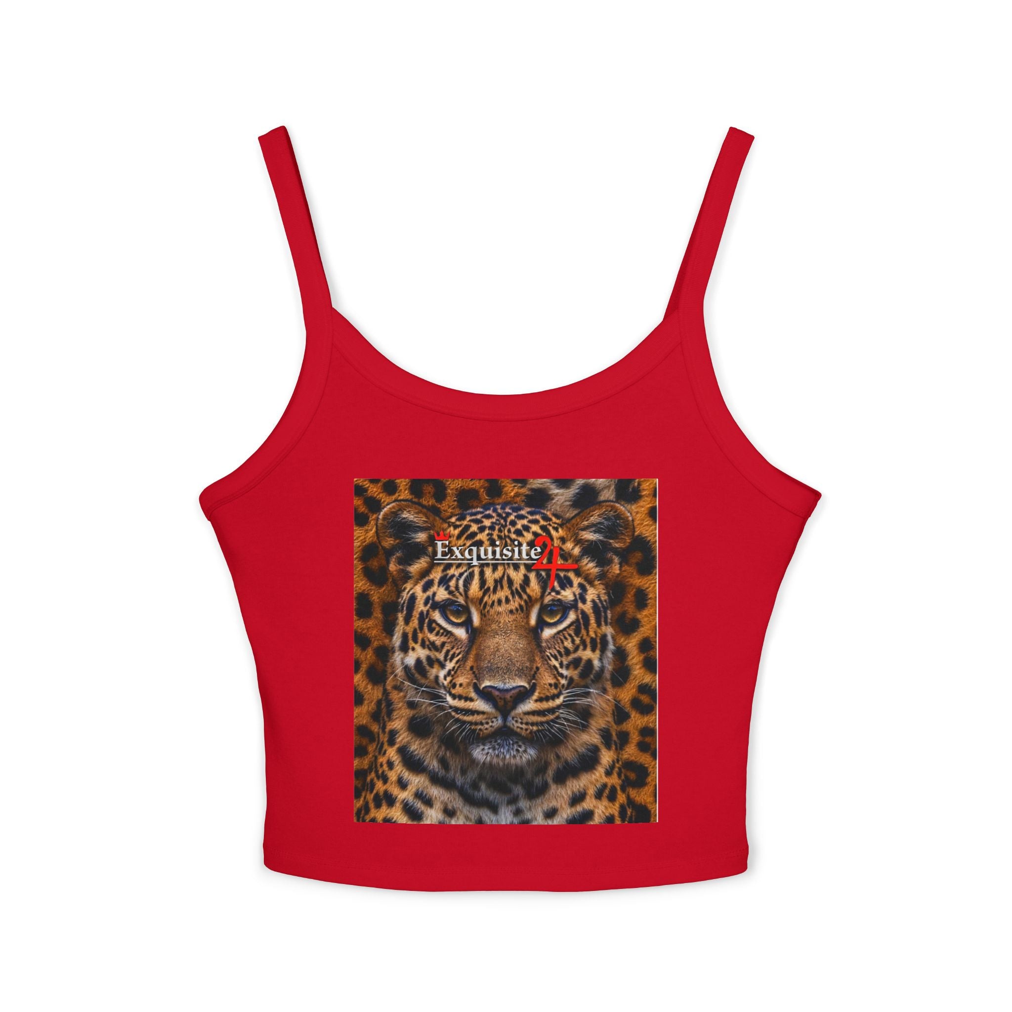 Exquisite 24 Leopard Print Women's Spaghetti Tank