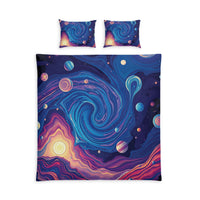 Galaxy Swirl Cotton Duvet Cover Set