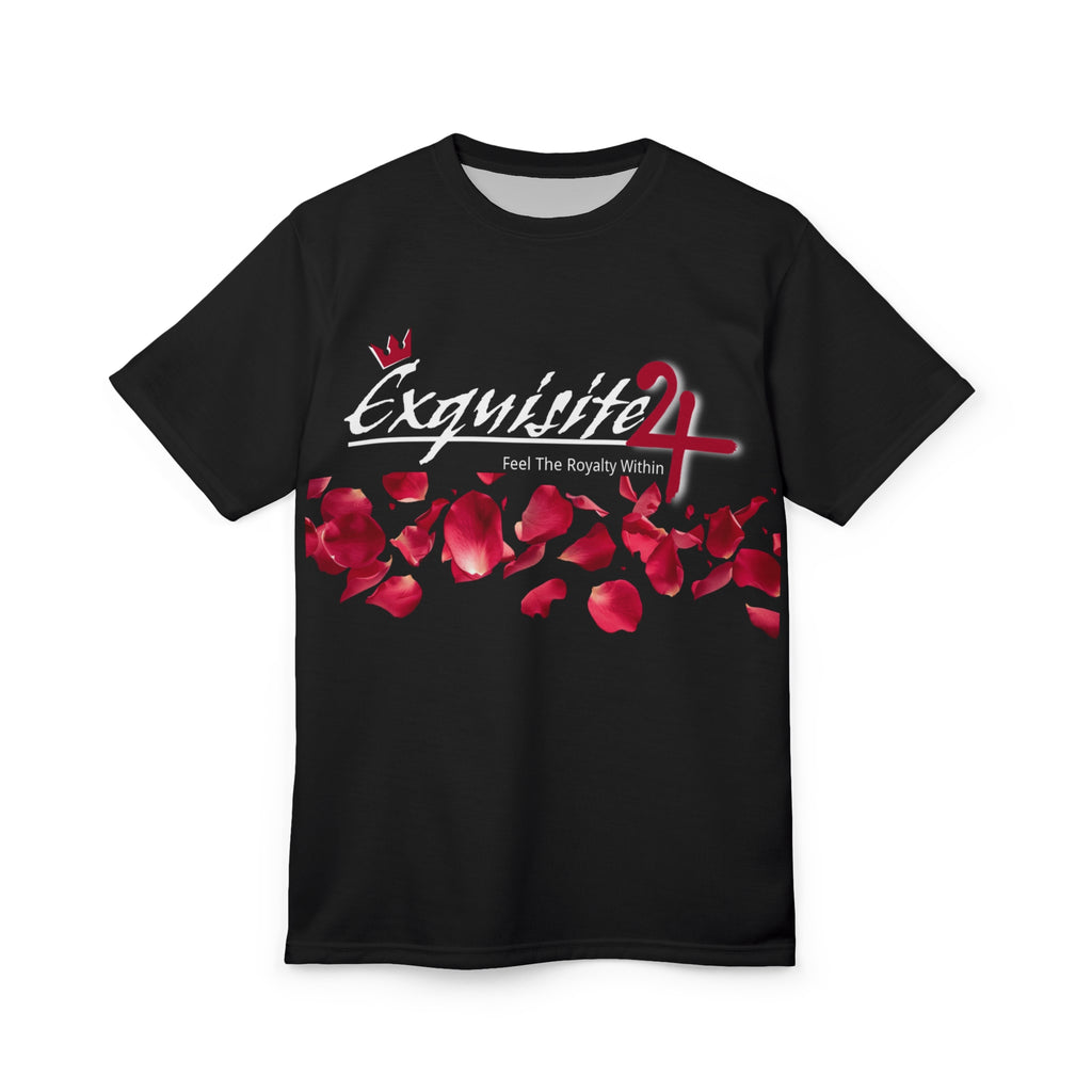 Exquisite 24 Rose Petals Graphic Tee — "Feel The Royalty Within"