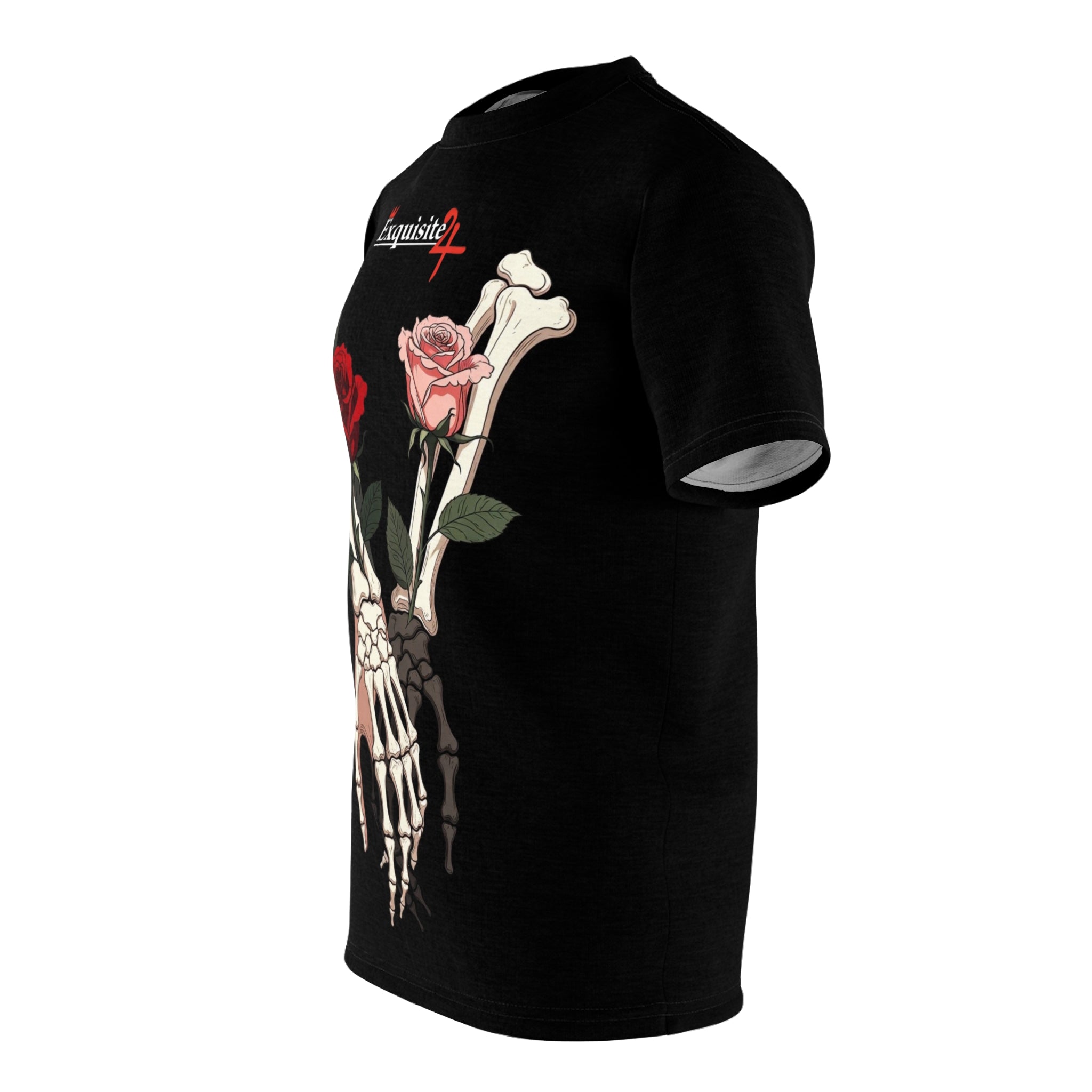 Skeleton Hand Rose T-Shirt — Exquisite 24 Gothic Floral Tee