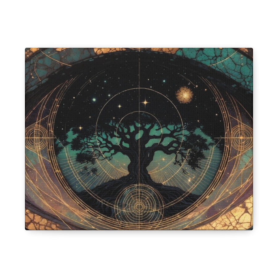 Mystic Eye Tree of Life Stretched Canvas