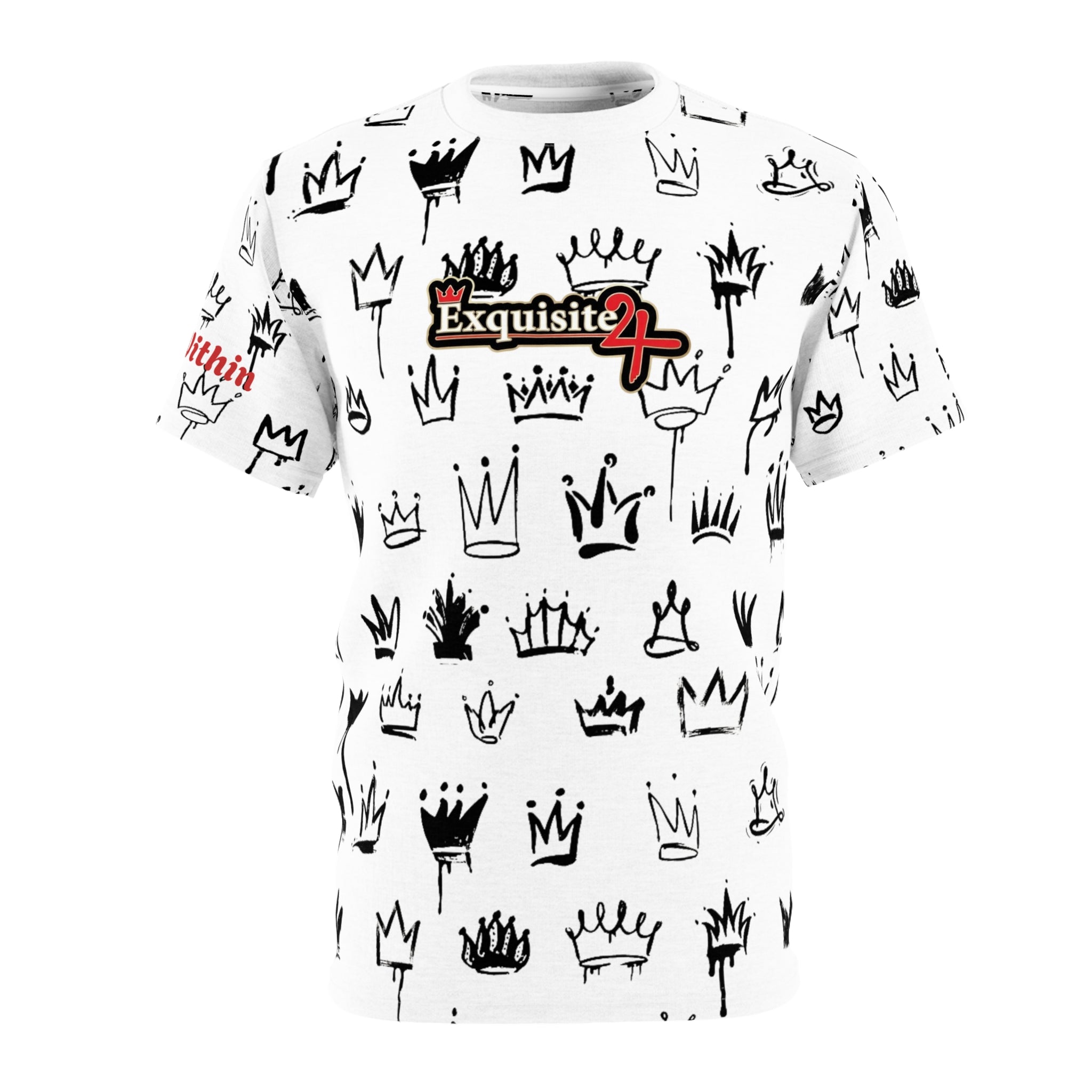 Crown Graffiti All-Over Print Tee — Exquisite 24 Logo