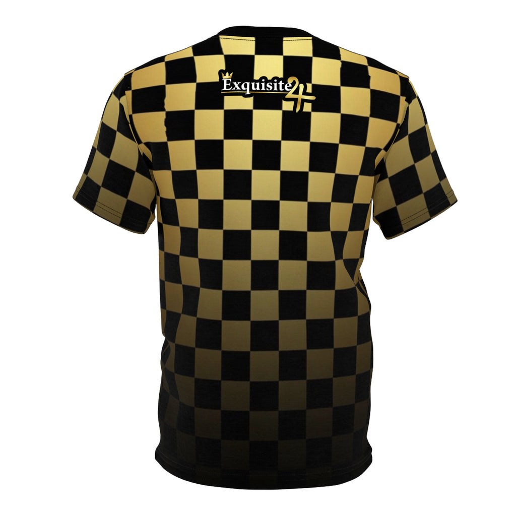 Exquisite 24 Gold Checkerboard Tee