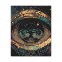 Mystic Eye Tree of Life Stretched Canvas