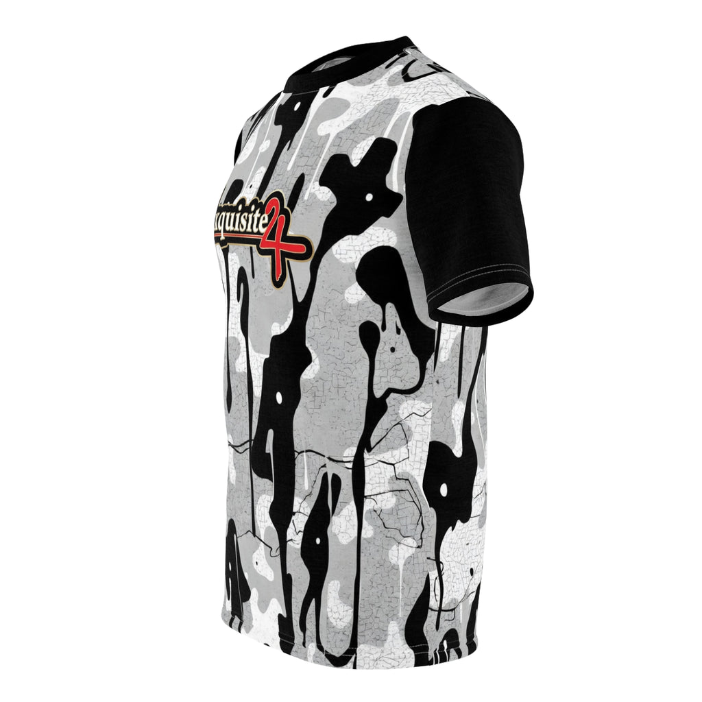 Exquisite 24 Black & White Camo Drip Tee