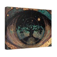 Mystic Eye Tree of Life Stretched Canvas
