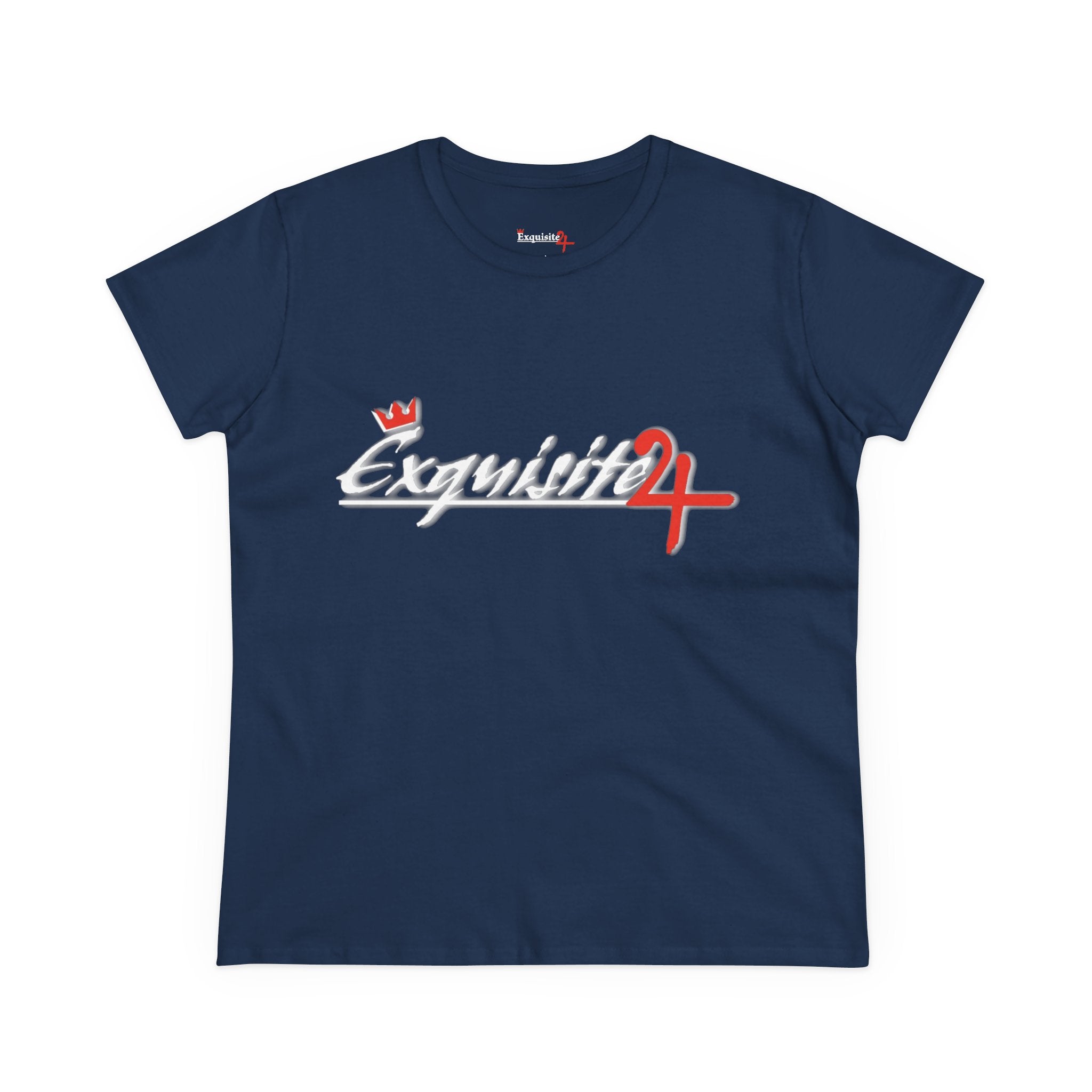 Cursive Exquisite 24 Red Accent Logo Women's Graphic Tee