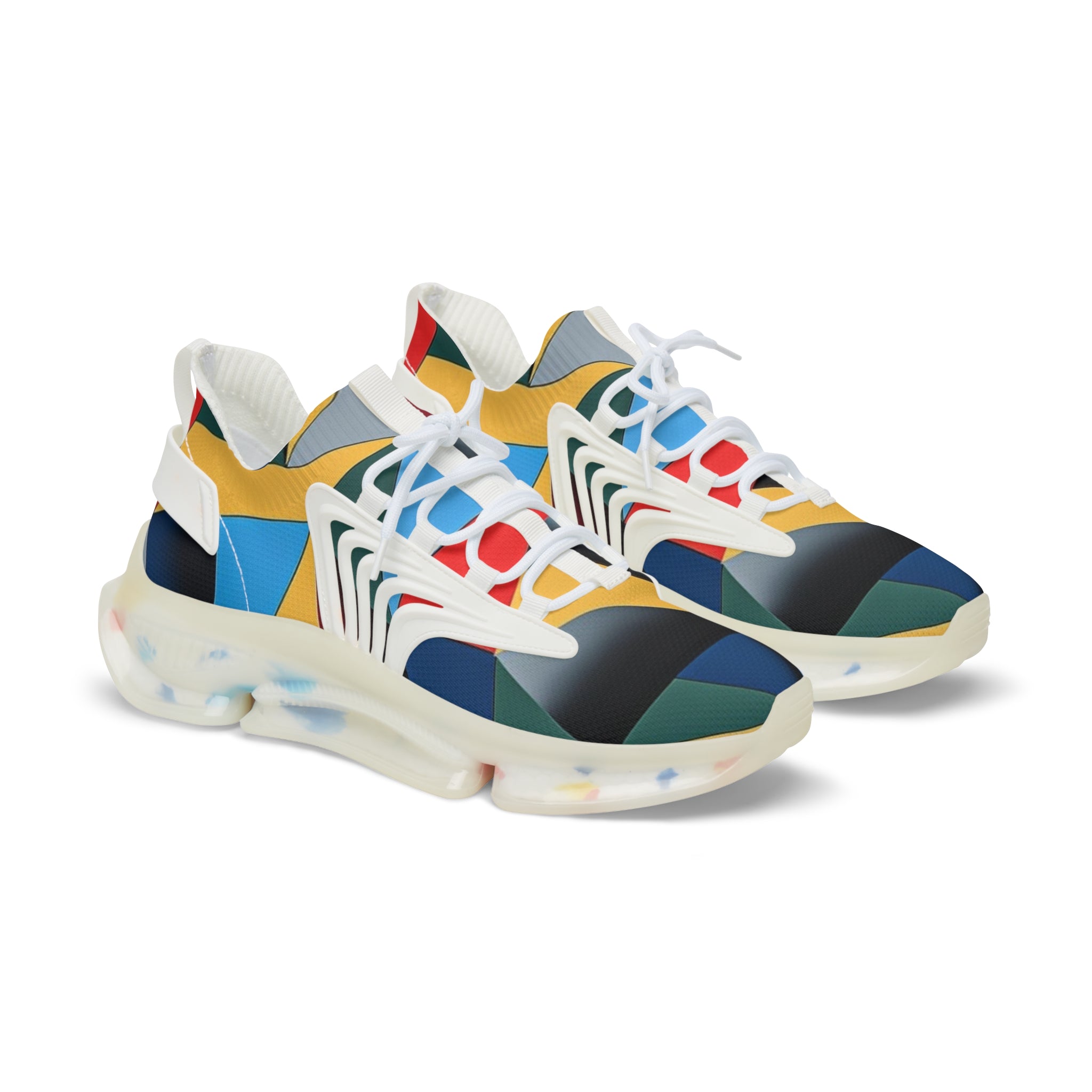Colorful Geometric Athletic Shoes