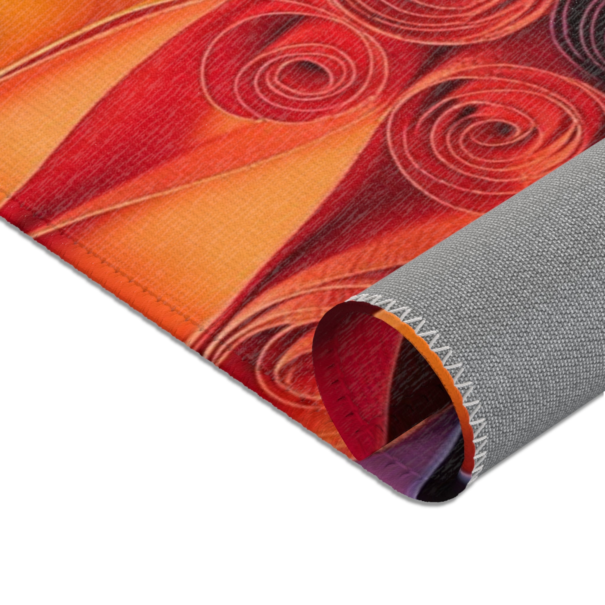 Colorful Swirl Area Rug — Vibrant Abstract Decorative Rug for Living Room & Entryway
