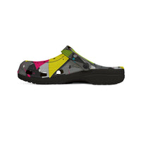 Neon Abstract EVA Foam Clogs