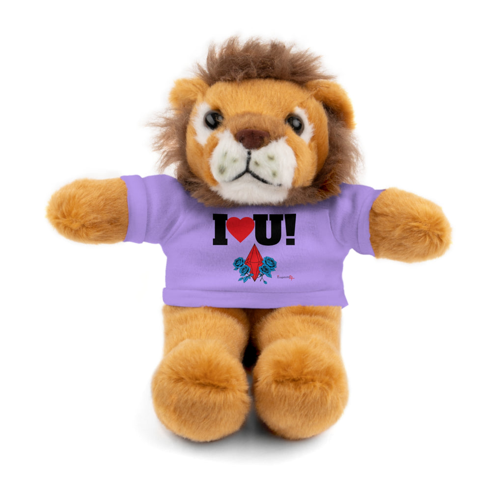 Plush Bear with Branded Tee – Red Diamond and Blue Roses Teddy