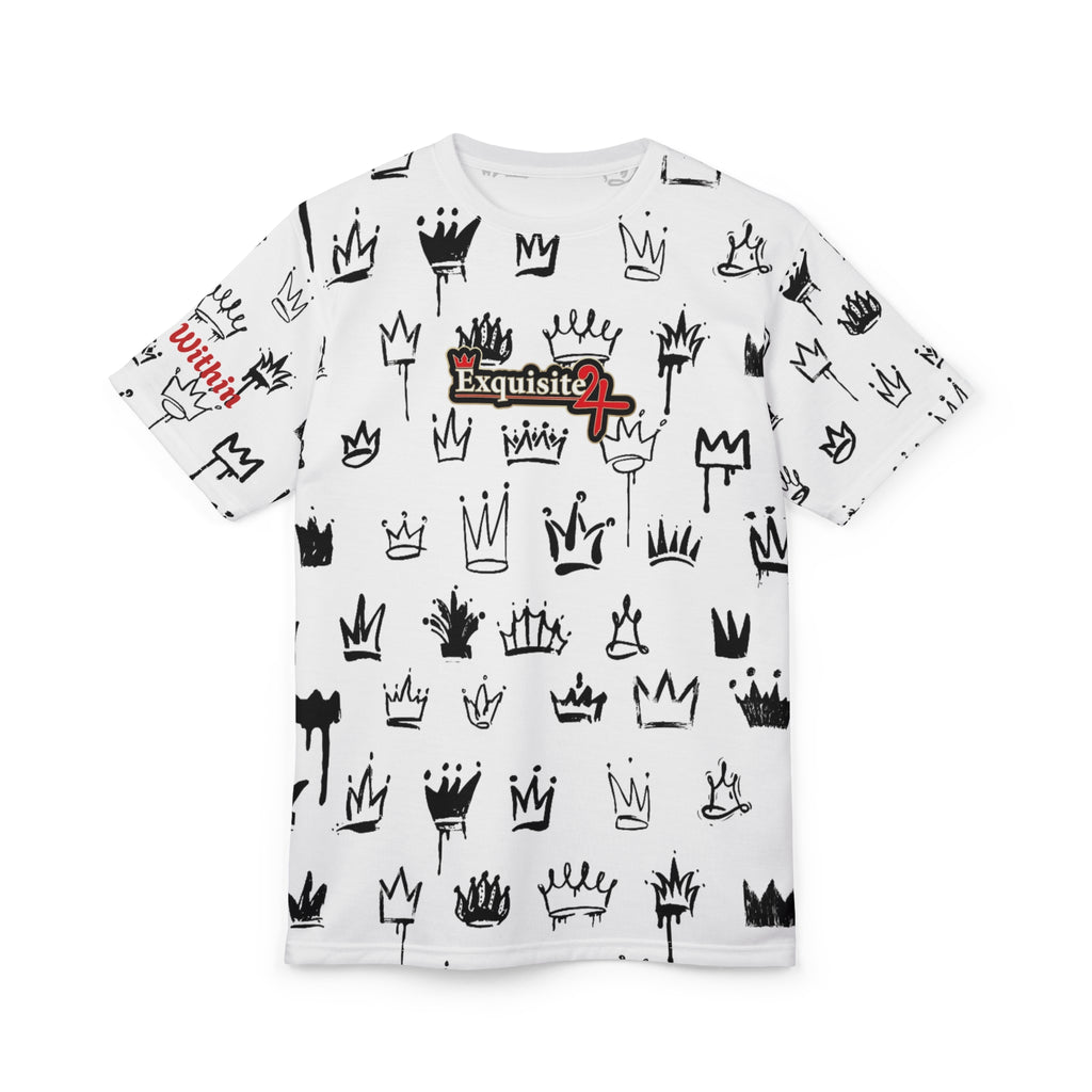 Crown Graffiti All-Over Print Tee — Exquisite 24 Logo