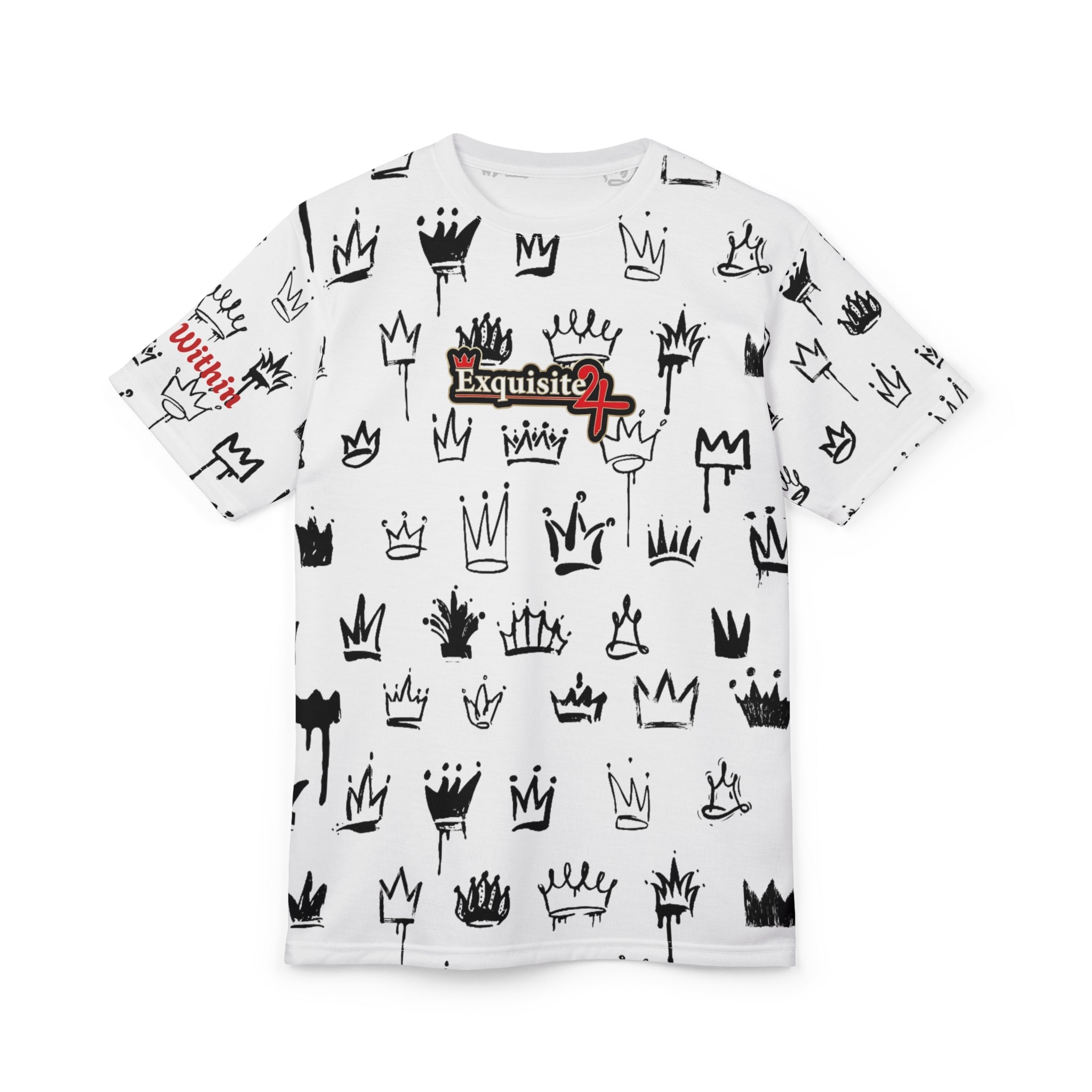 Crown Graffiti All-Over Print Tee — Exquisite 24 Logo
