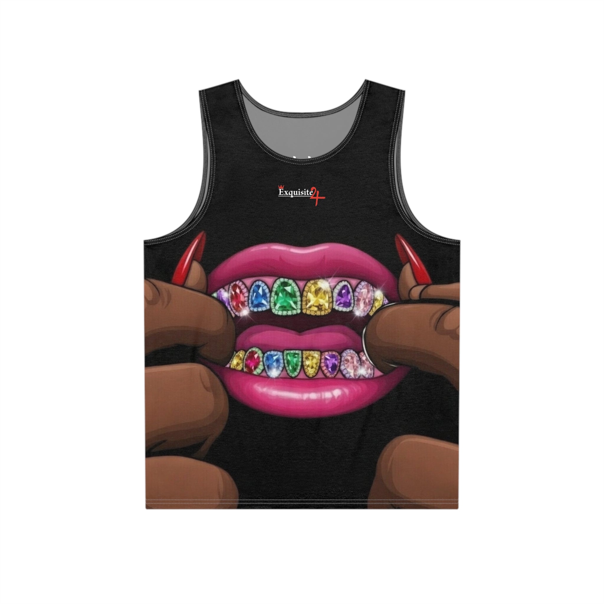 Men's Tank Top — Grillz Graphic & Logo Pattern