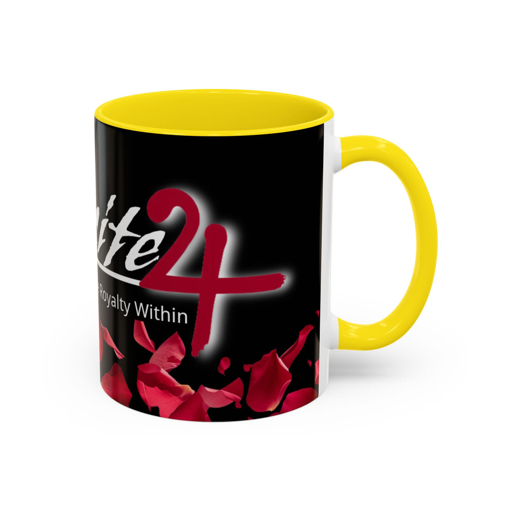 Exquisite 24 Rose Coffee Mug — 'Feel The Royalty Within' (11/15oz)