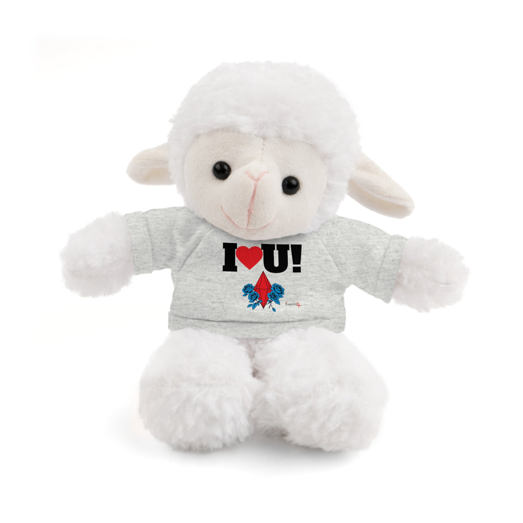 Plush Bear with Branded Tee – Red Diamond and Blue Roses Teddy
