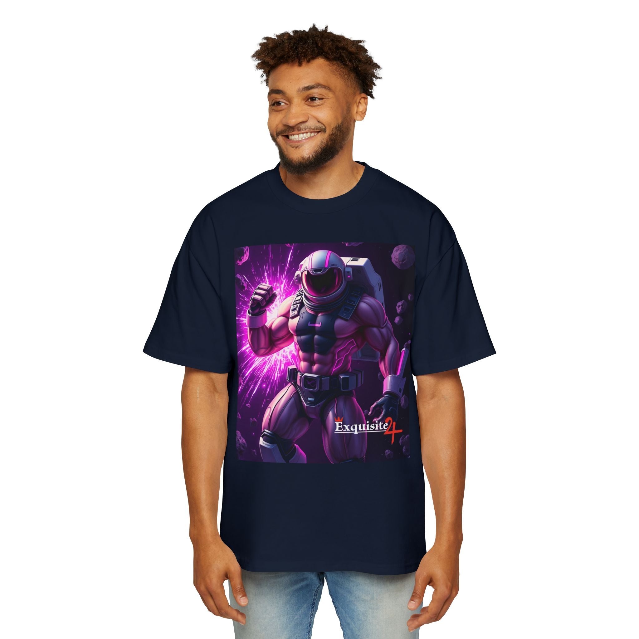 Astro Warrior Graphic Tee — Purple Space Ninja Gaming T-Shirt