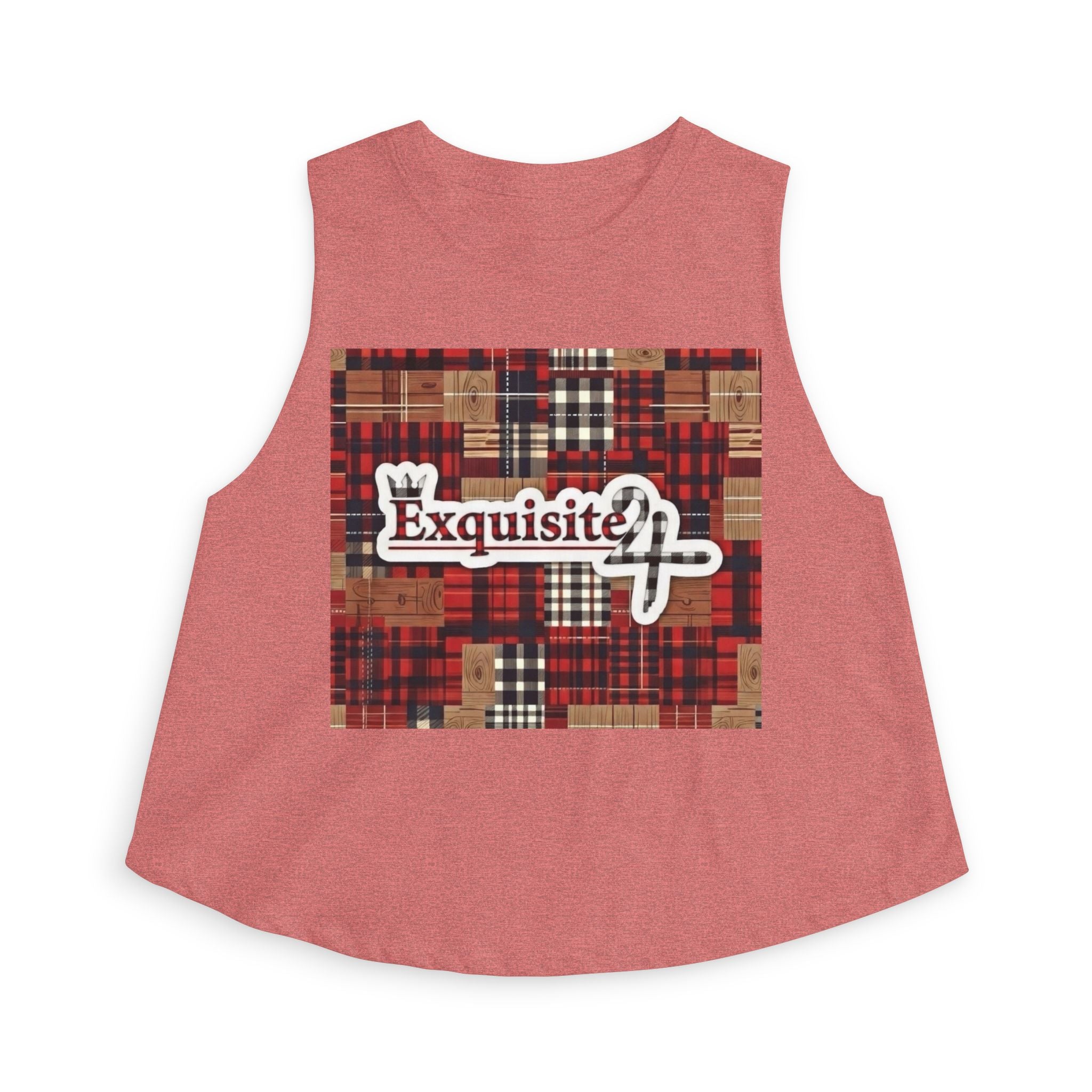 Exquisite 24 Plaid Graphic Women's Crop Top