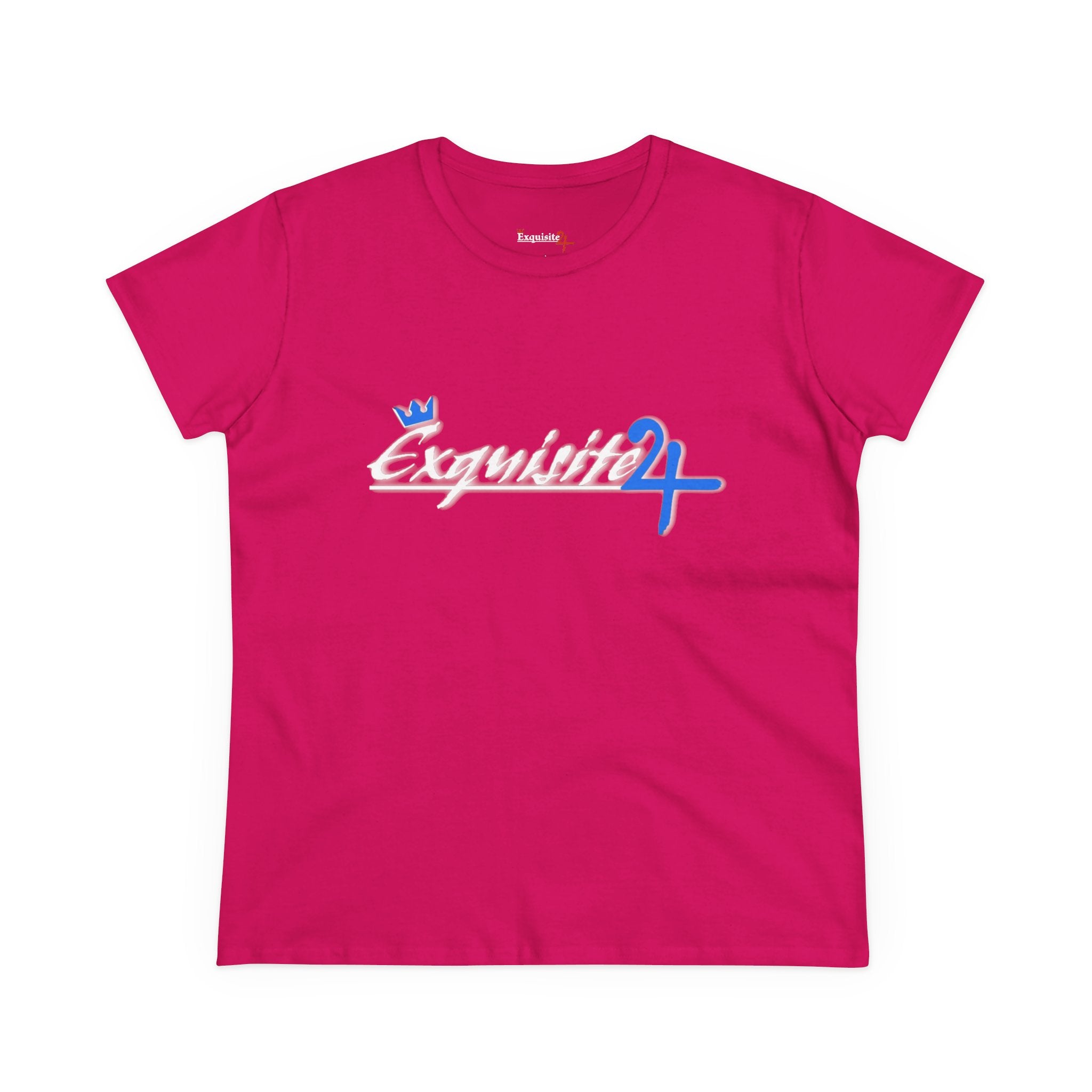 Cursive Exquisite 24 Blue Accent Logo Women's Graphic Tee