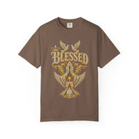 Gold "BLESSED" Graphic T-Shirt